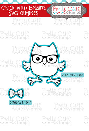 Chick with Brains SVG Outlines