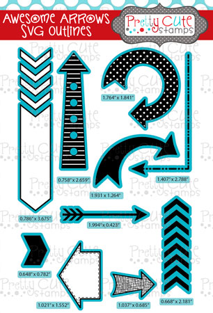 Awesome Arrows SVG Outlines