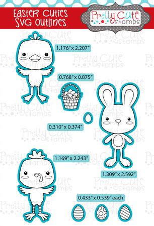 Easter Cuties SVG Outlines