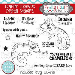 Leapin' Lizards Digital Stamps