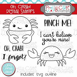 Oh, Crab! Digital Stamps