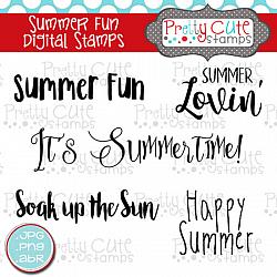 Summer Fun Digital Stamps