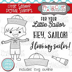 Little Sailor Digital Stamps