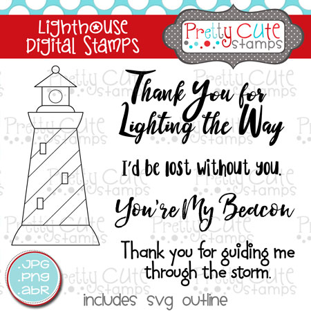Lighthouse Digital Stamps