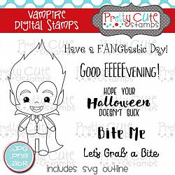 Vampire Digital Stamps