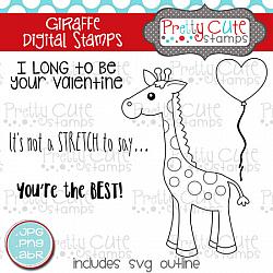 Giraffe Digital Stamps