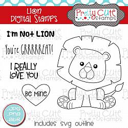 Lion Digital Stamps