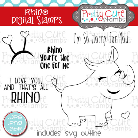 Rhino Digital Stamps