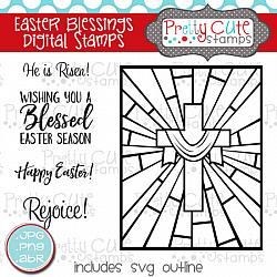 Easter Blessings Digital Stamps