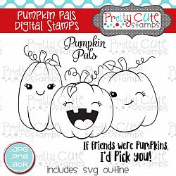 Pumpkin Pals Digital Stamps