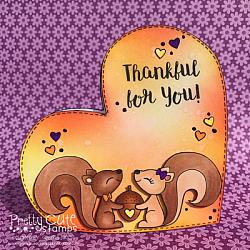 Squirrels in Love Digital Stamps